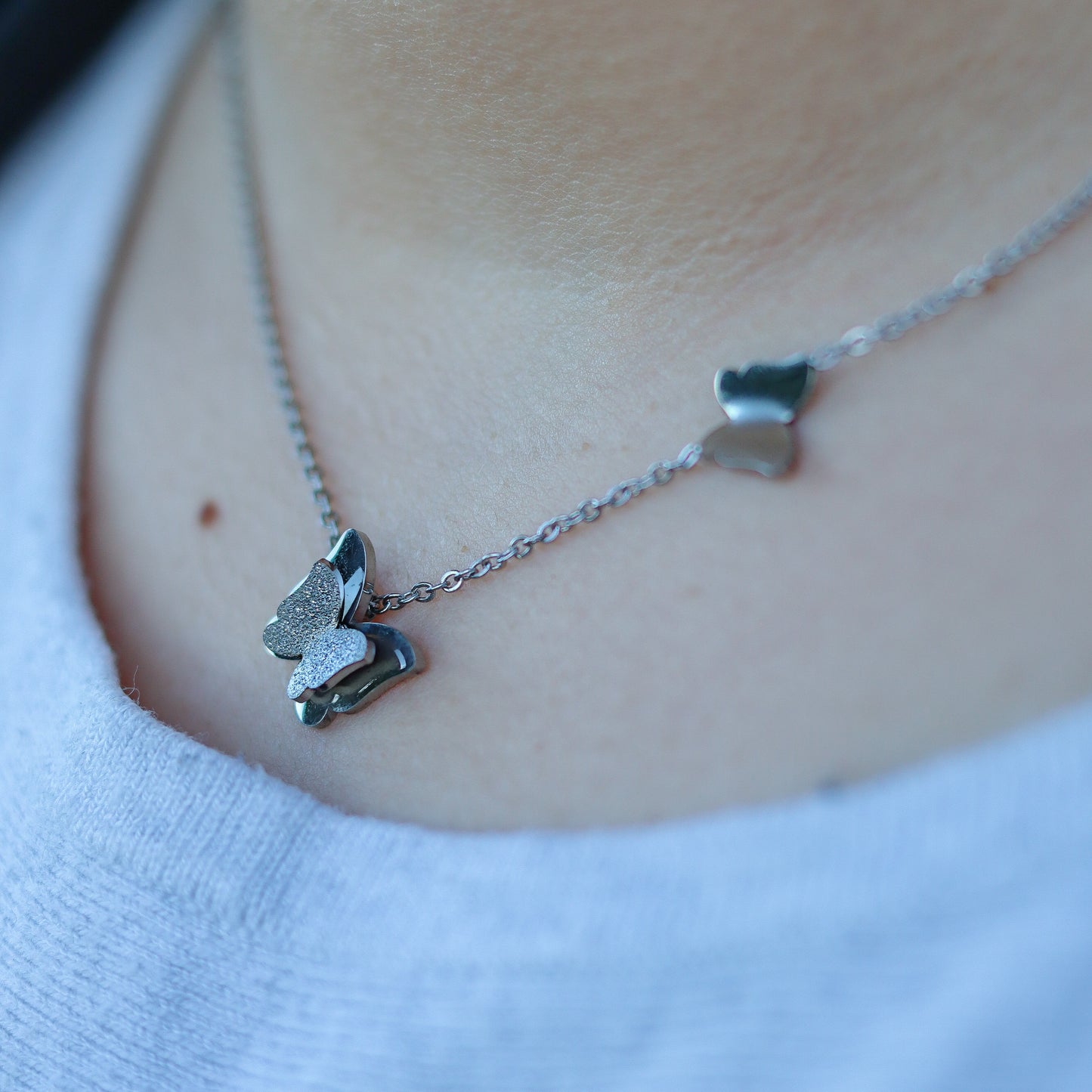 Bianca Halskette Silber