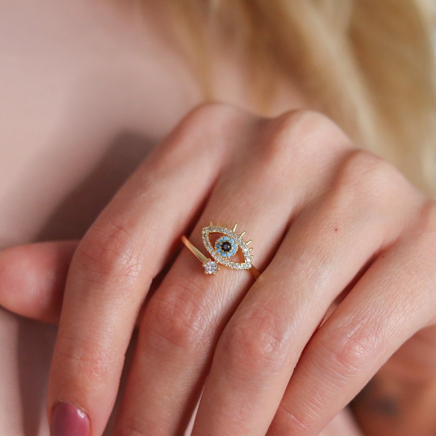 Elisa Eye Ring Gold